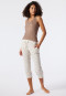 Top Tencel V-neck lace brown - Tencel Lace