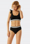 Midi bikini bottoms lined elastic waistband black - California Dream