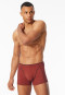 Shorts Organic Cotton gemustert hellrot - 95/5