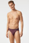 Supermini Modal gestreift burgund/weiß - Long Life Soft