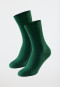 Calzini da uomo in cotone biologico in confezione doppia di colore verde - 95/5