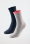 Women's socks 2-pack patterned multicolored - Long Life Cool