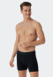 Longshorts 2-pack biologisch katoen geweven elastische tailleband, zwart - 95/5