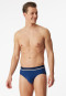 Rio-slips, set van 3, geweven elastische tailleband, blauw/zwart - 95/5