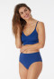 Bustier microfiber removable pads navy - Invisible Soft