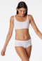 Bustier dubbelrib biologisch katoen wit - Pure Rib