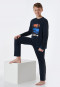 Schlafanzug lang Organic Cotton Golden Gate nachtblau - Teens Nightwear