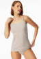 Spaghettitop grijs jaspé set van 2 - Cotton Lace