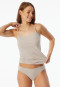 Rio-Slips 2er-Pack Spitze graphit/grau-jaspe - Cotton Lace