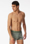 Shorts 3er-Pack Organic Cotton Webgummibund uni/gestreift mehrfarbig - 95/5