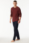 Pyjama long bordeaux - Casual Essentials