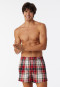 Boxershorts 2er-Pack Flanell uni kariert mehrfarbig - X-Mas