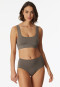 Retro panties seamless taupe - Seamless matt
