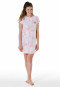 Sleepshirt kurzarm Organic Cotton Batik zartrosa  - Nightwear