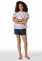 Schlafanzug kurz Organic Cotton Palmen zartrosa - Nightwear