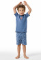 Short pyjamas denim blue palm trees - Natural Love