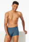 Shorts Modal gemustert atlantikblau - Long Life Soft