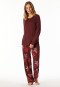 Lange pyjama wijnrood - Comfort Nightwear