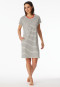 Sleepshirt kurzarm Streifen off-white - Casual Essentials