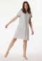 Sleepshirt short sleeve stripes silver gray mottled - Casual Essentials