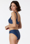 Midi bikinislip V-vorm blauw - Aqua Mix & Match