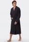 Light terry cloth bathrobe anthracite - Feather Terry