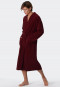 Light terry cloth bathrobe burgundy - Feather Terry