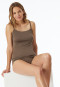 Spaghettitops 2er-Pack beige/ taupe - Modal Essentials