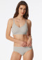 Bustier microvezel uitneembare pads grijs jaspé - Invisible Soft