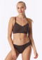 Bustier van microvezel met uitneembare pads, donkerbruin - Invisible Soft