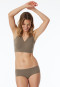 Bustier Mikrofaser herausnehmbare Pads taupe - Invisible Soft