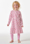 Pajamas long Organic Cotton flounce leggings hearts rosé - Girls World