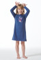 Nachthemd langarm Organic Cotton Panda blau - Girls World