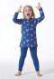 Pigiama lungo in Organic Cotton leggings panda blu - Girls World
