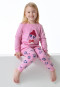 Schlafanzug lang Organic Cotton Bündchen Panda rosé - Girls World