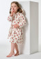 Accappatoio in velluto a stampa animale off-white - Nightwear per bambini