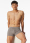 Striped clay red shorts - Fine Interlock