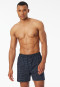 Boxershorts Interlock graphit gemustert - Fine Interlock