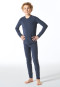 Shirt long-sleeve unisex warming denim blue - Thermo