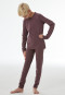 Caleçon long unisexe thermo, couleur chocolat - Thermo
