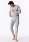 Lang, warme broek in gemêleerd grijs - Casual Warming