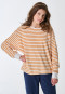 Pigiama lungo in spugna a righe multicolore - Nightwear
