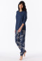 Pigiama lungo con polsini, fantasia ammiral - Comfort Essentials