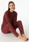 Pyjama lange verwarmende manchetten wijnrood - selected! Premium Warming