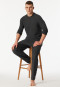 Pyjamas long interlock dark grey mottled - Selected Premium Warming