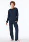 Sweatshirt fine rib midnight blue - Mix+Relax