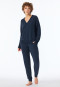 Sweatshirt Feinripp nachtblau - Mix+Relax