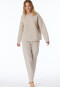 Sweatshirt Jersey-Quiltstoff und Sweatware beige - Mix+Relax