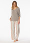 Shirt long-sleeve v-neck clay red - Mix+Relax