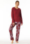 Maglietta manica lunga scollo tondo rosso scuro - Mix+ Relax